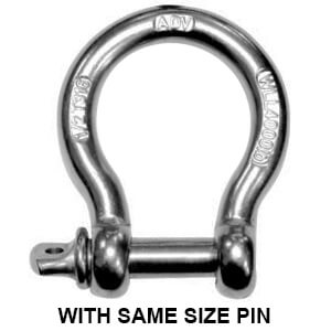 Stainless Steel CHAIN SWIVEL 5/8 in. FEDERAL SPEC FORGED SS 316