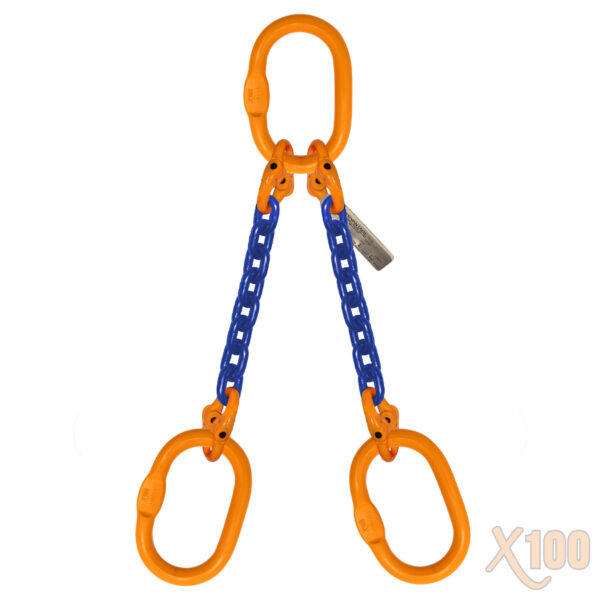 X100® Grade 100 Double Leg DOO Chain Sling