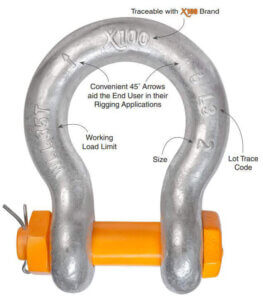 X100® Bolt Type Anchor Shackles