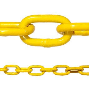 Grade 30 Yellow Powder Coated Proof Coil Chain