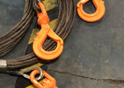 winchline wire rope with swivel self locking hook