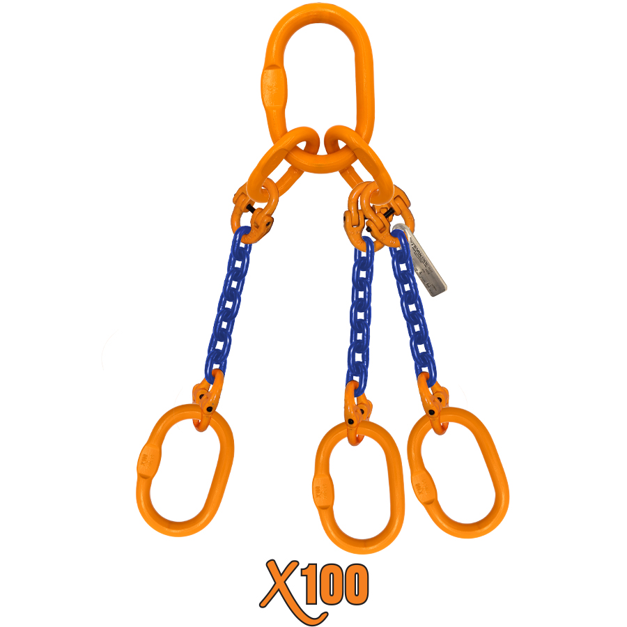 X100 Triple Leg Chain Slings