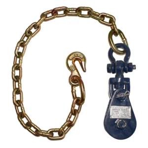 Snatch Blocks with Shackle & Chain Grab